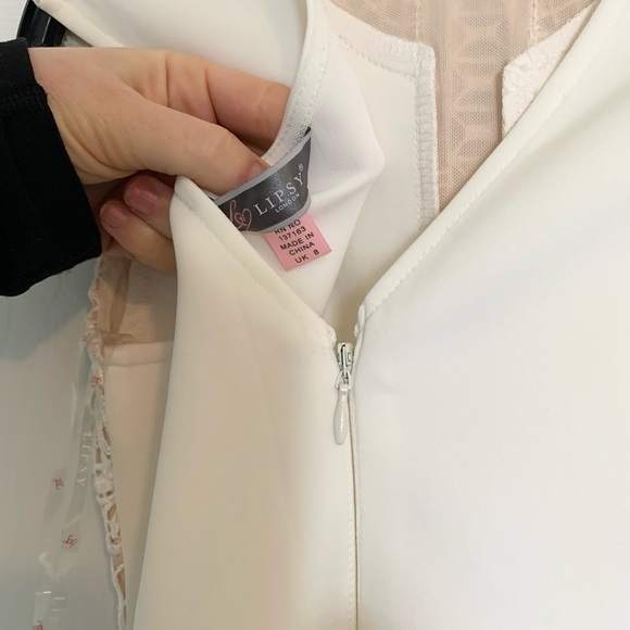 White cocktail dress, worn once - Picture 6 of 6